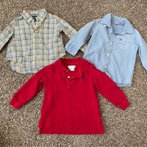 baby boy dress shirt bundle size 12M